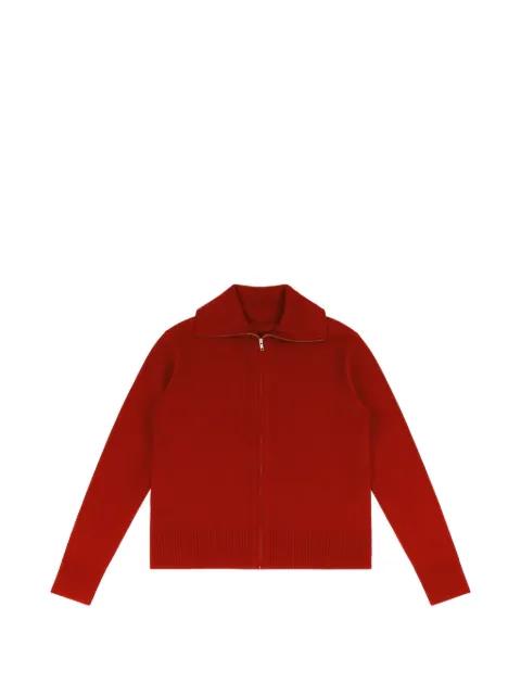 long-sleeved zip-up cardigan by ENTIRE STUDIOS
