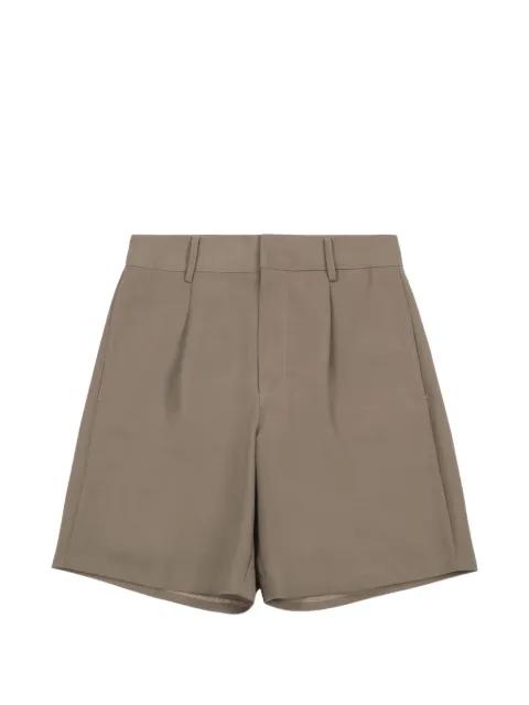 pleated tailored shorts by ENTIRE STUDIOS
