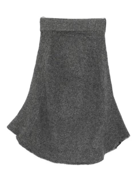 ribbed A-line skirt by ENTIRE STUDIOS