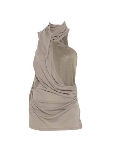 sleeveless draped-design top by ENTIRE STUDIOS