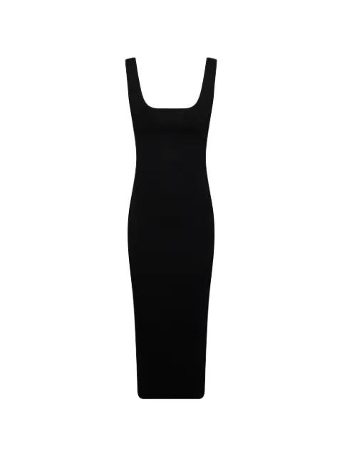 square-neck midi dress by ENTIRE STUDIOS