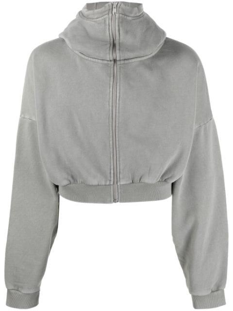 stand-up collar zip-up hoodie by ENTIRE STUDIOS