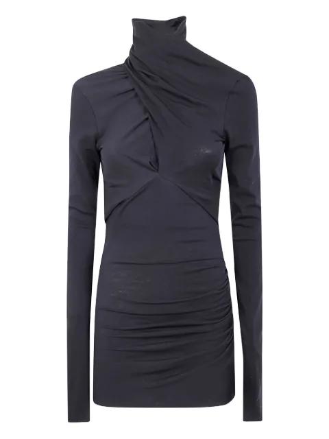 turtleneck draped top by ENTIRE STUDIOS