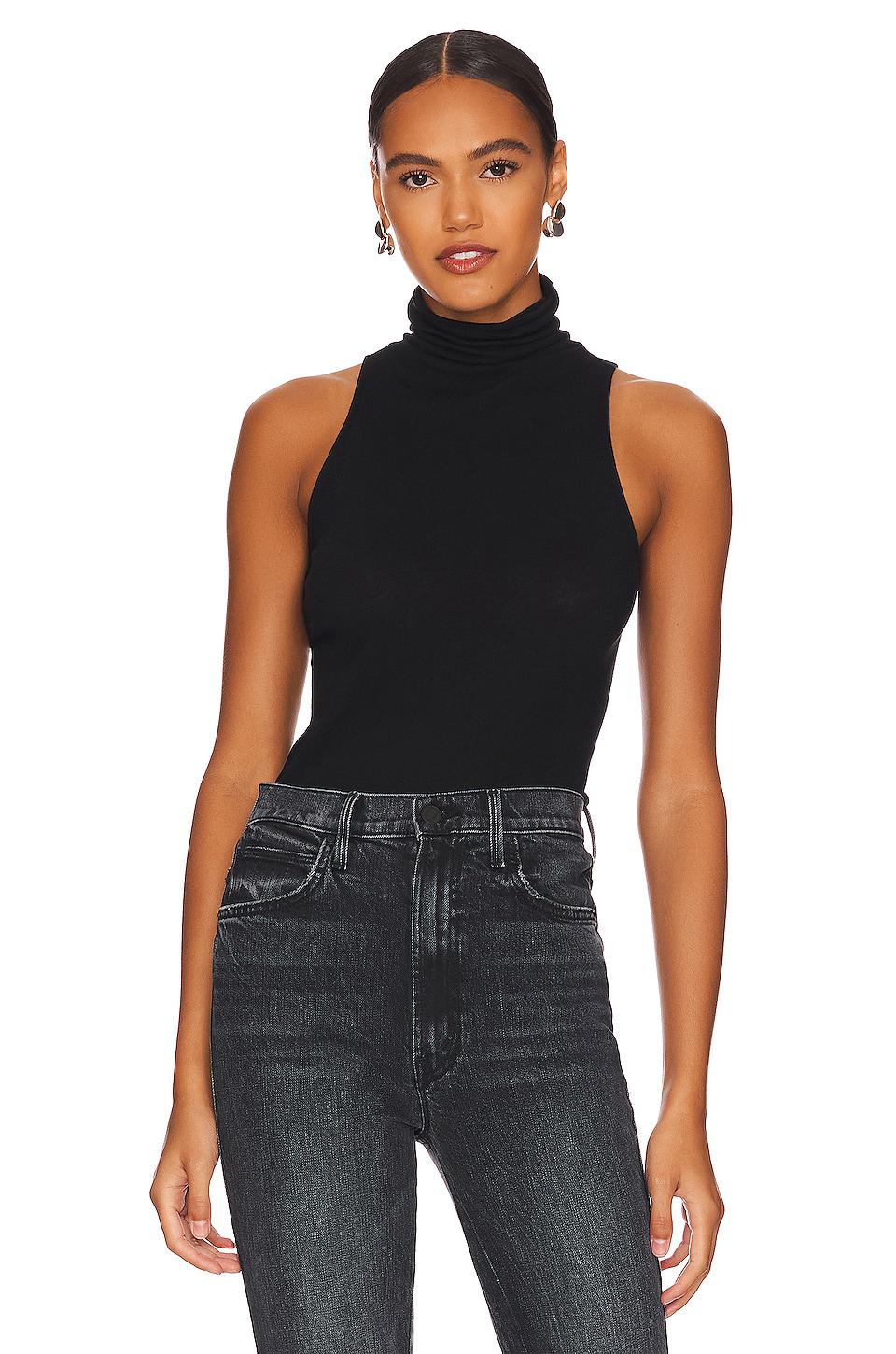 Enza Costa Cashmere Halter Turtleneck in Black by ENZA COSTA