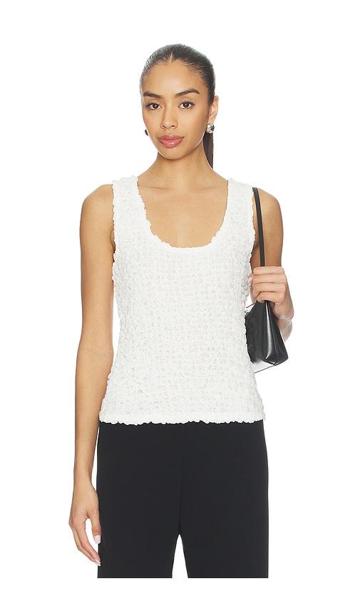 Enza Costa Dimension Tank in White by ENZA COSTA