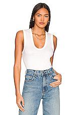 Enza Costa Essential Sleeveless U in White by ENZA COSTA
