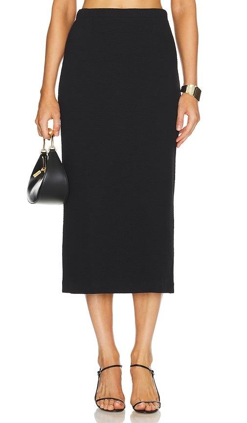 Enza Costa Textured Skirt in Black by ENZA COSTA