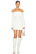 Enza Costa x REVOLVE Off-shoulder Sweater Mini Dress in White by ENZA COSTA