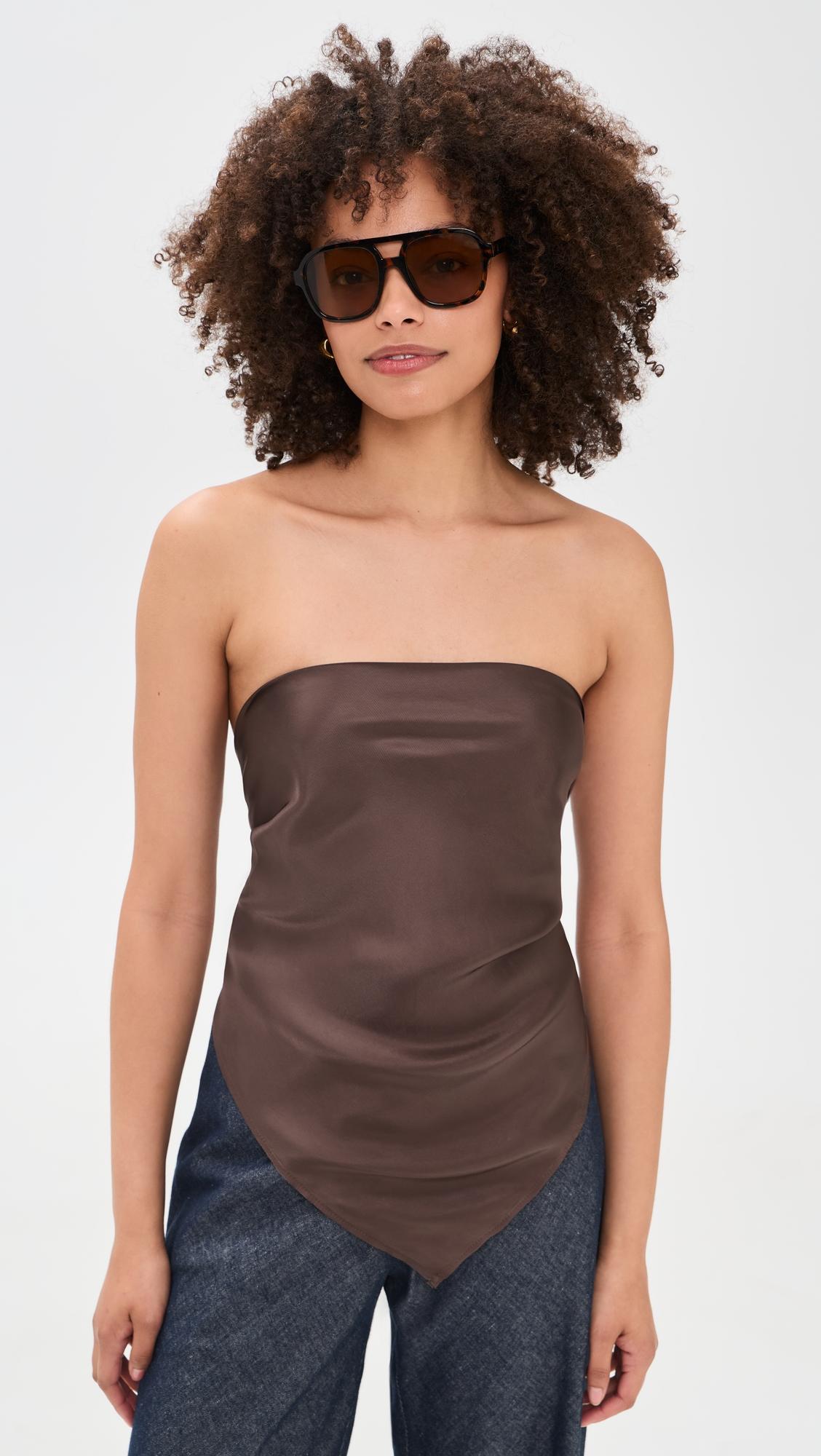 Fluid Twill Scarf Top by ENZA COSTA