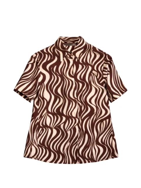 Resort wave-print shirt by ENZA COSTA