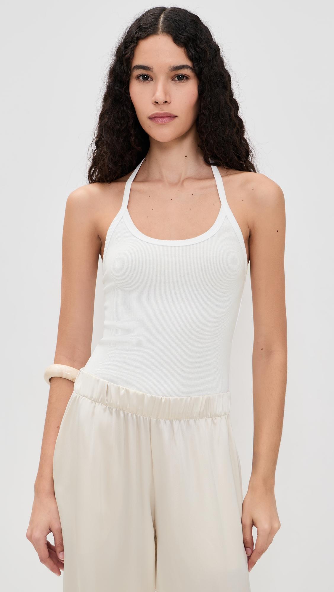 Ribbed Halter Tank by ENZA COSTA