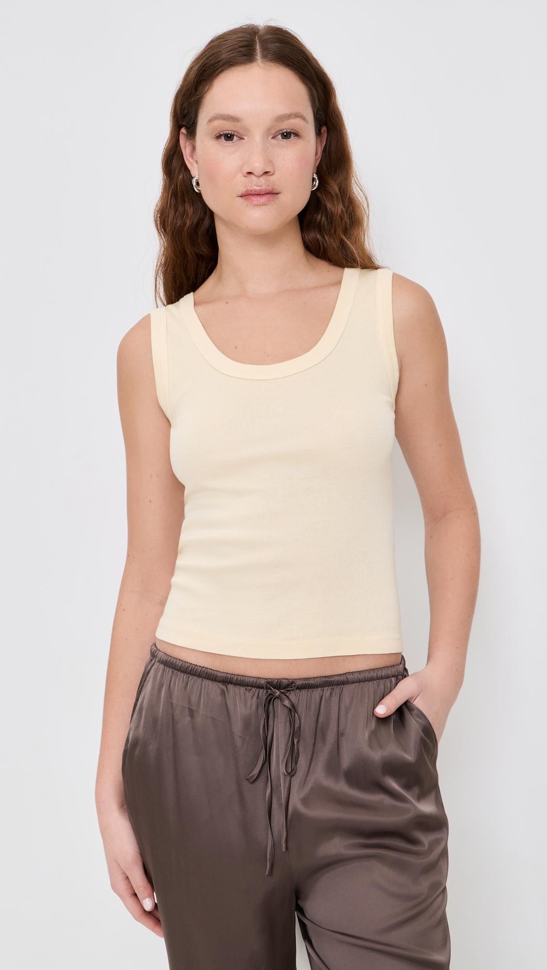 Supima Baby Rib Tank by ENZA COSTA