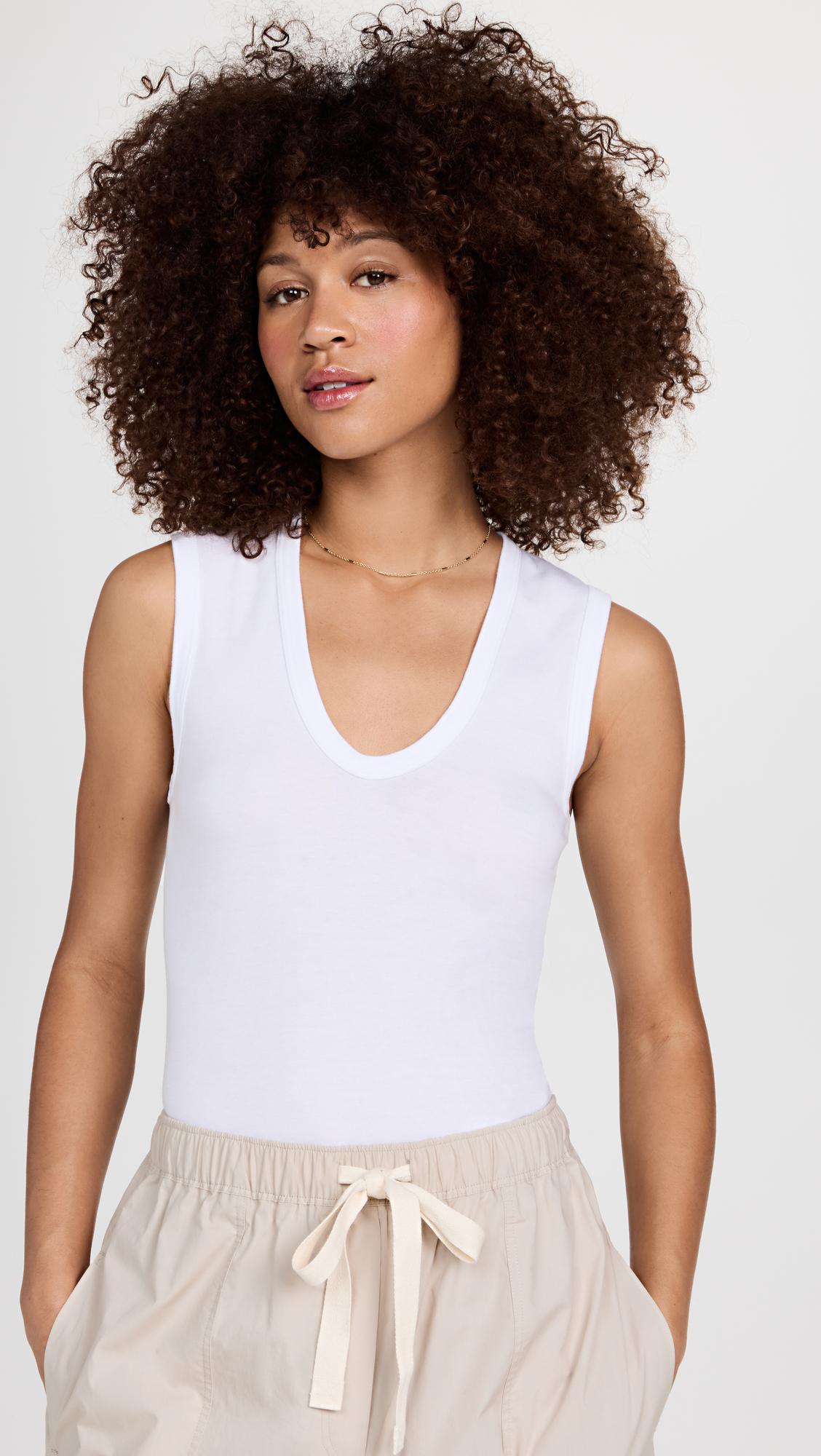 Supima Cotton Essential Sleeveless Tank by ENZA COSTA