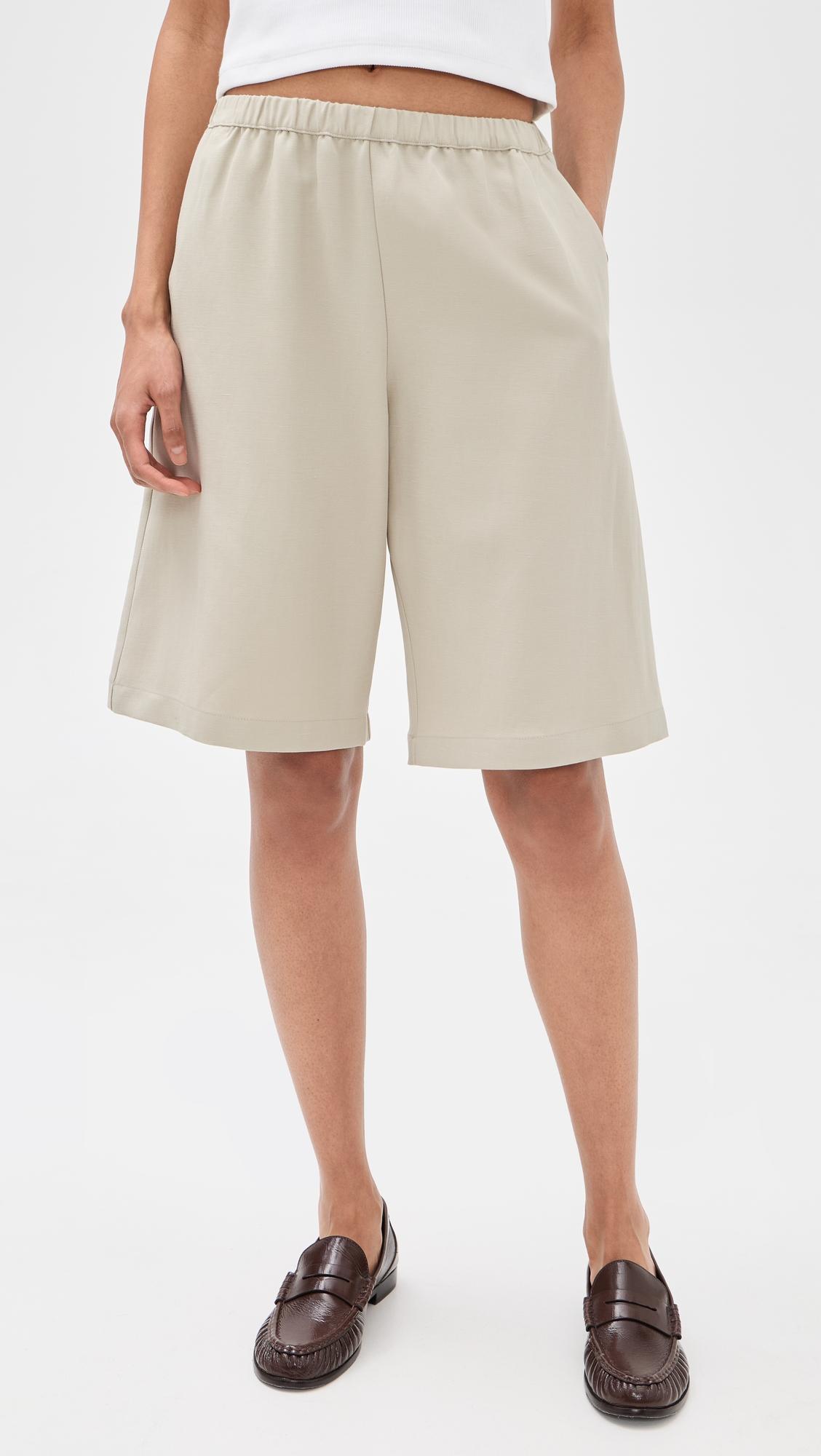 Twill Bermuda Shorts by ENZA COSTA