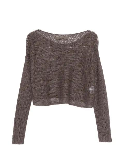 boat-neck sweater by ENZA COSTA