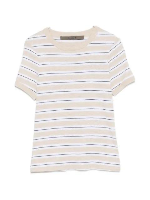 striped cotton T-shirt by ENZA COSTA