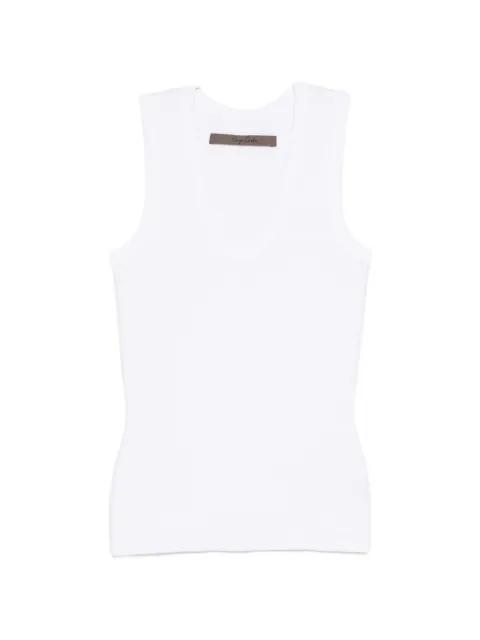 textured rib cotton tank top by ENZA COSTA