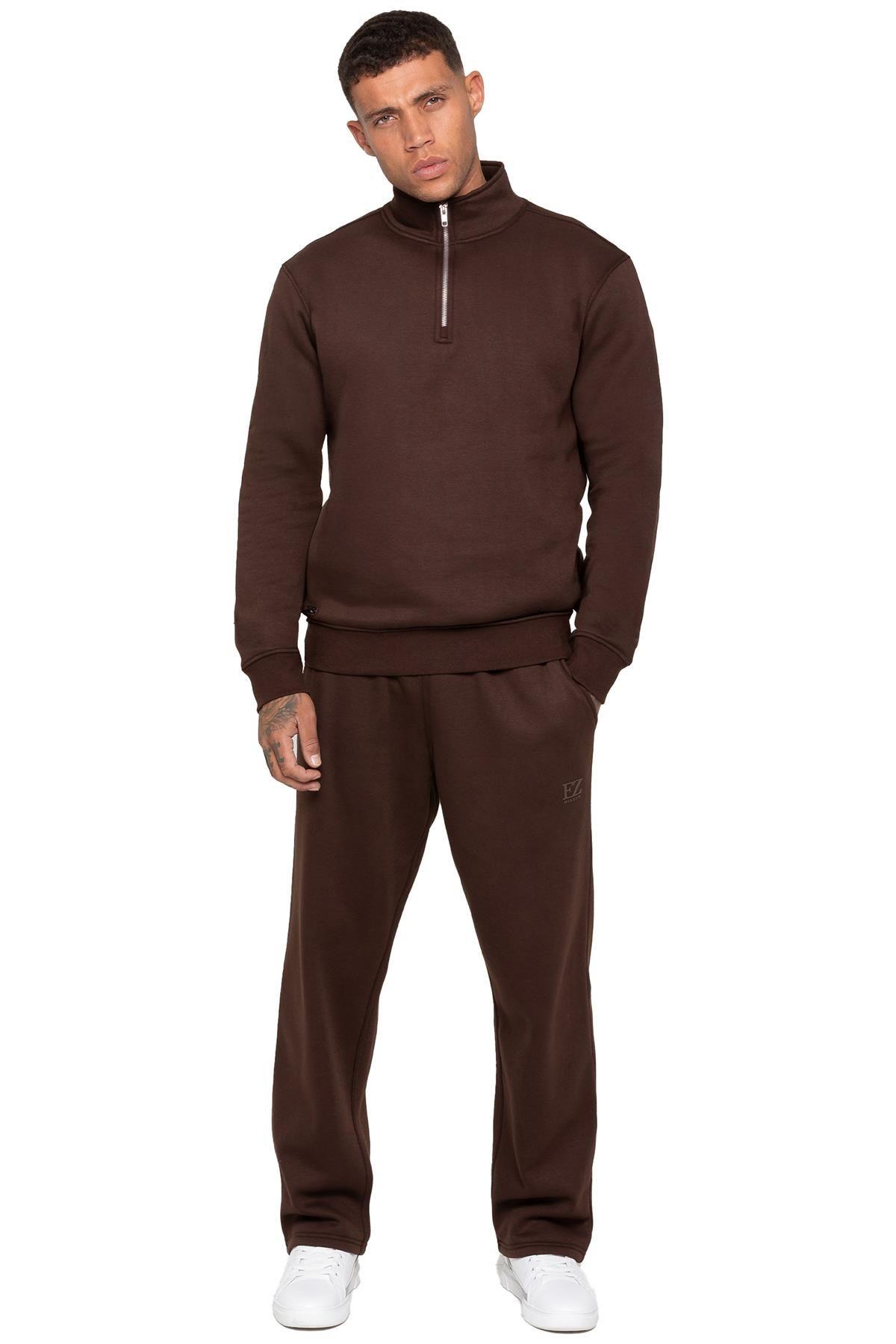 Half Zip Sweatshirt Tracksuit Set by ENZO