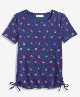 Girls' 5-18 Floral Print Ruched Top by EPIC THREADS