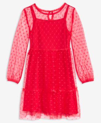 Girls' 5-20 Long-Sleeve Tulle Dress by EPIC THREADS