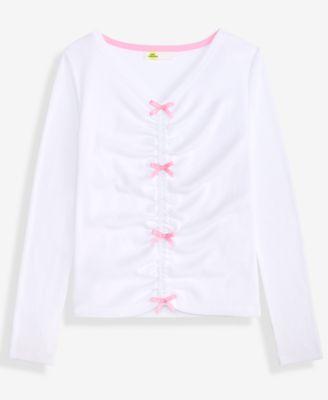 Girls 5-20 Ruched Bow V-Neck Top by EPIC THREADS
