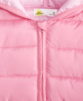 Girls' Toddler 2T-4T Puffer Jacket by EPIC THREADS Girls' Toddler 2T-4T Puffer Jacket by EPIC THREADS