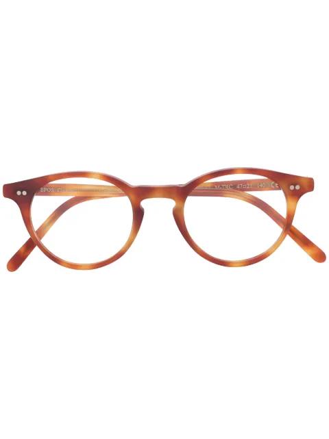 round-frame tortoiseshell glasses by EPOS