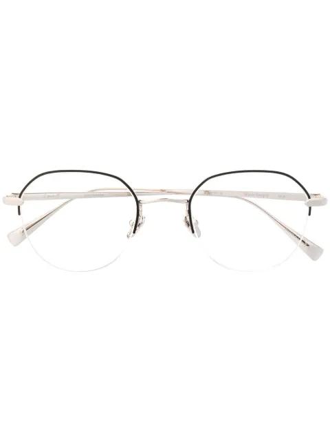 Water Drop round frame glasses by EQUE.M