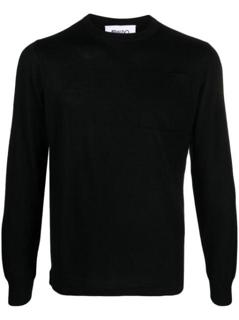 crew-neck wool-blend jumper by ERALDO