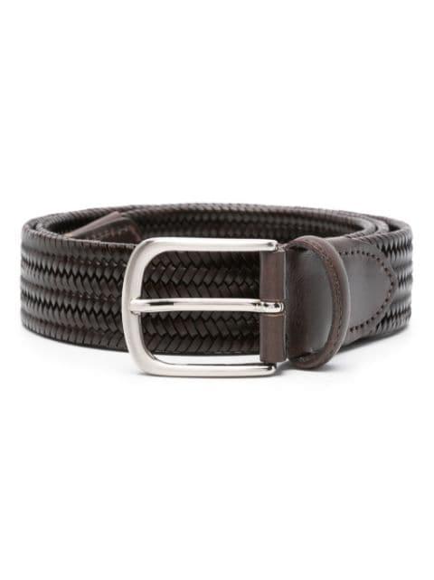 interwoven leather belt by ERALDO