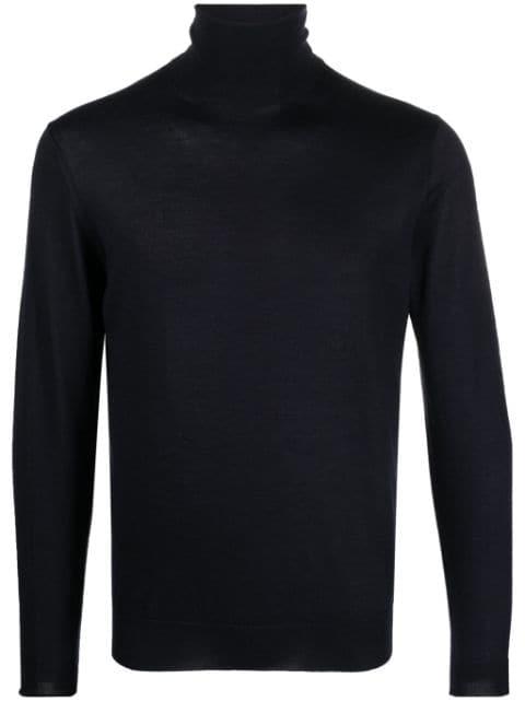 roll neck cashmere-blend jumper by ERALDO