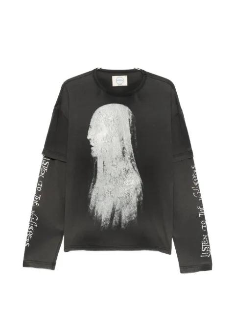 graphic-print long-sleeve T-shirt by ERCOLE STUDIO
