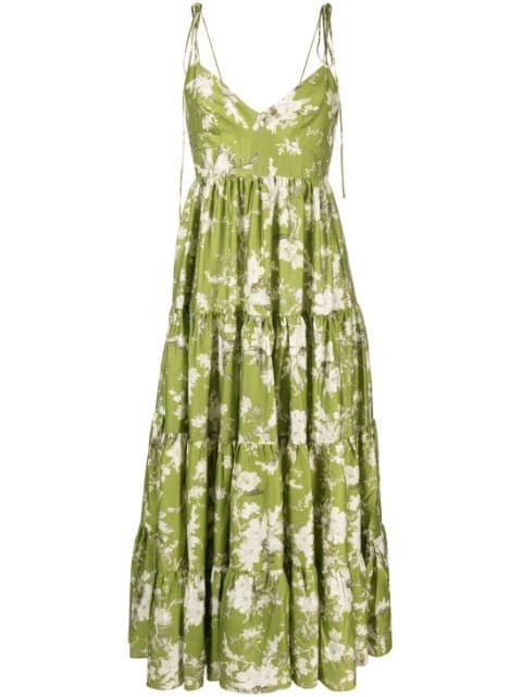 Azami Magnolia Garden-print dress by ERDEM