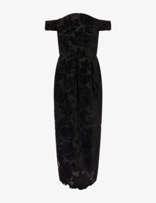 Bardot Floral Lace Midi Dress by ERDEM
