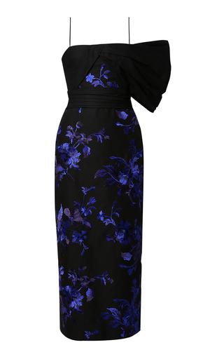 Erdem Asymmetric Embroidered Cotton-Silk Midi Dress - Moda Operandi by ERDEM