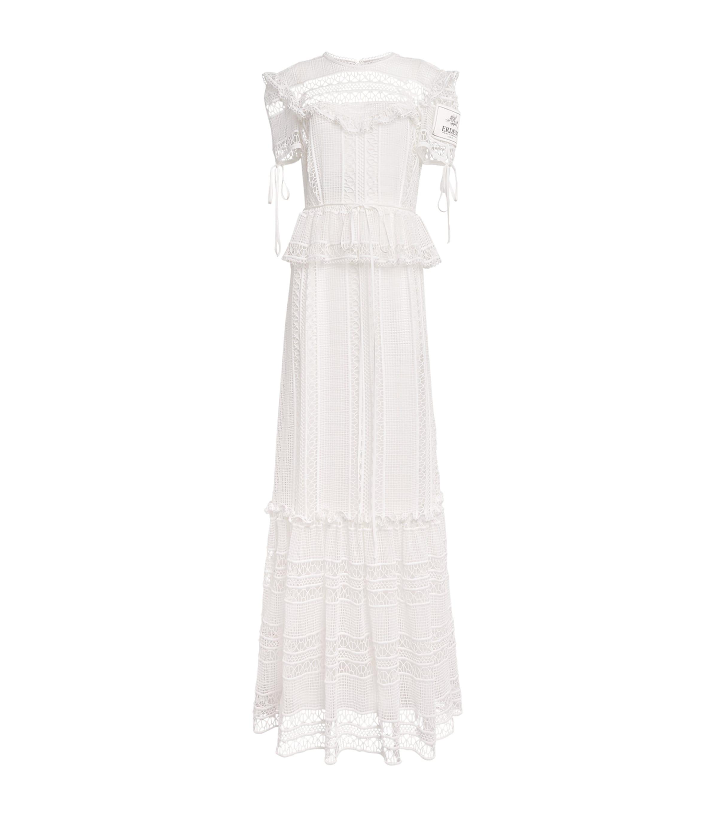 Erdem Cotton Lace Ruffle Gown by ERDEM