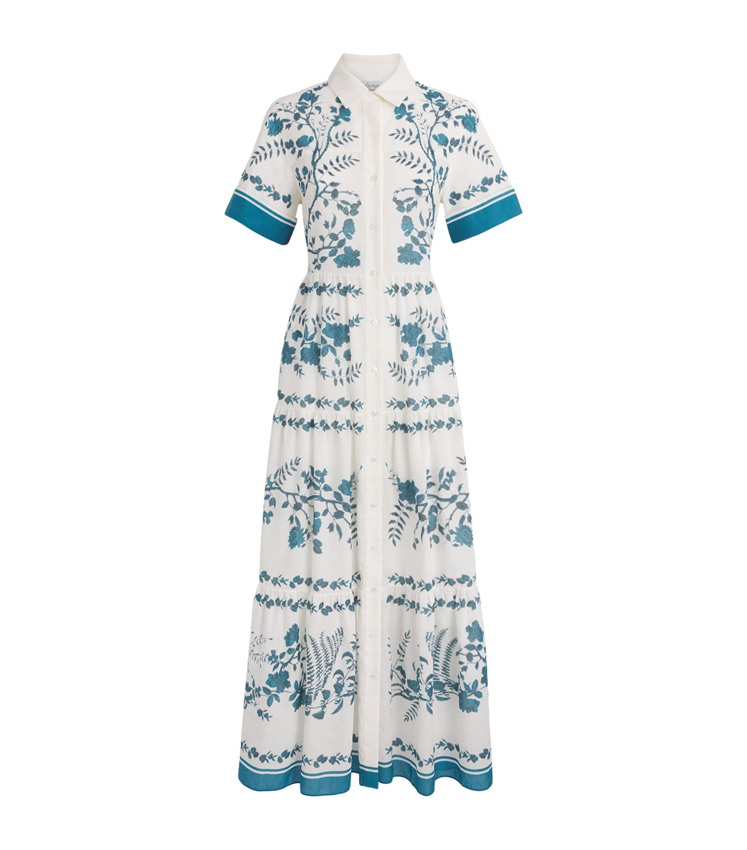 Erdem Cotton-Linen Printed Maxi Dress by ERDEM