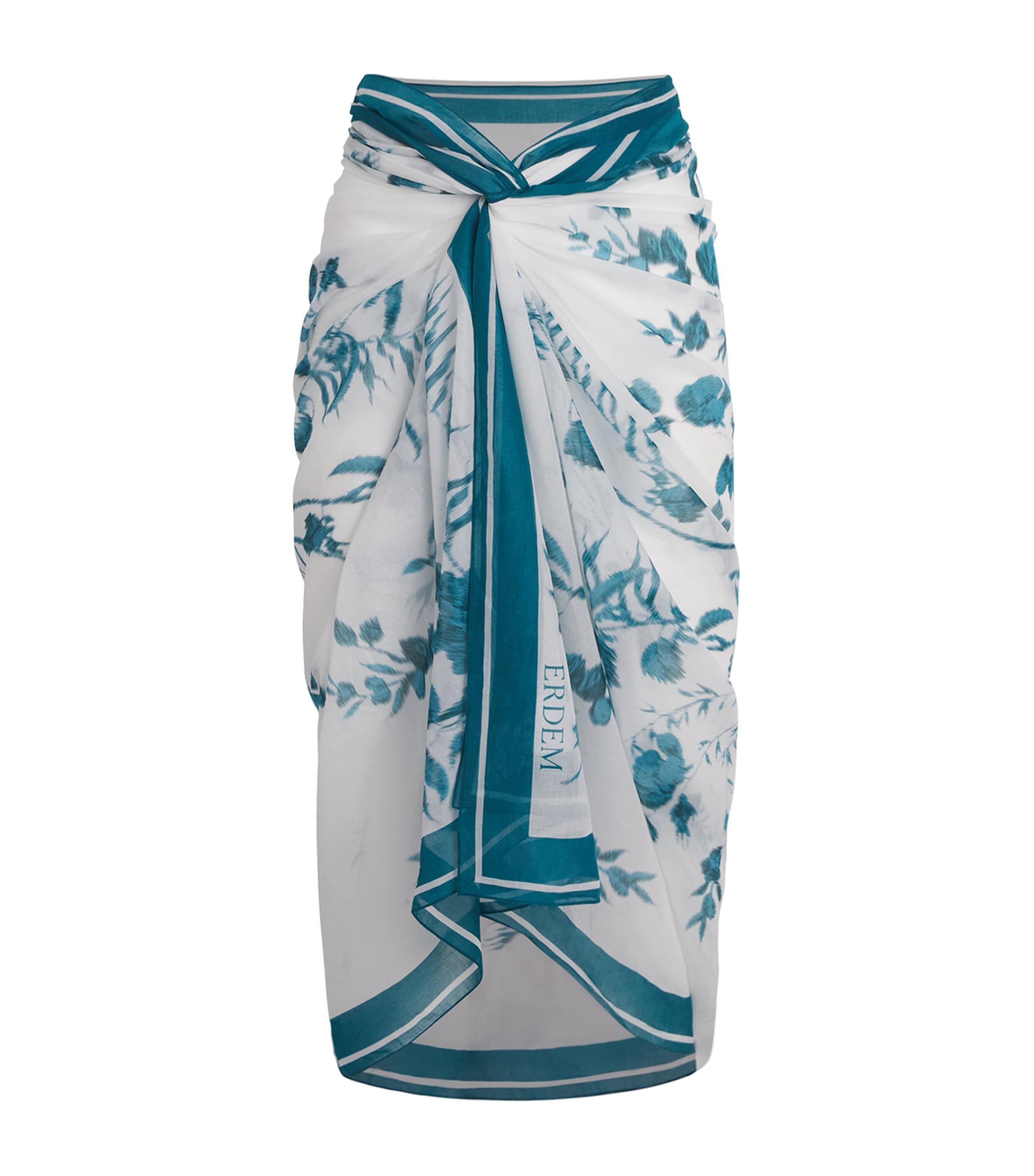 Erdem Cotton Voile Printed Pareo by ERDEM