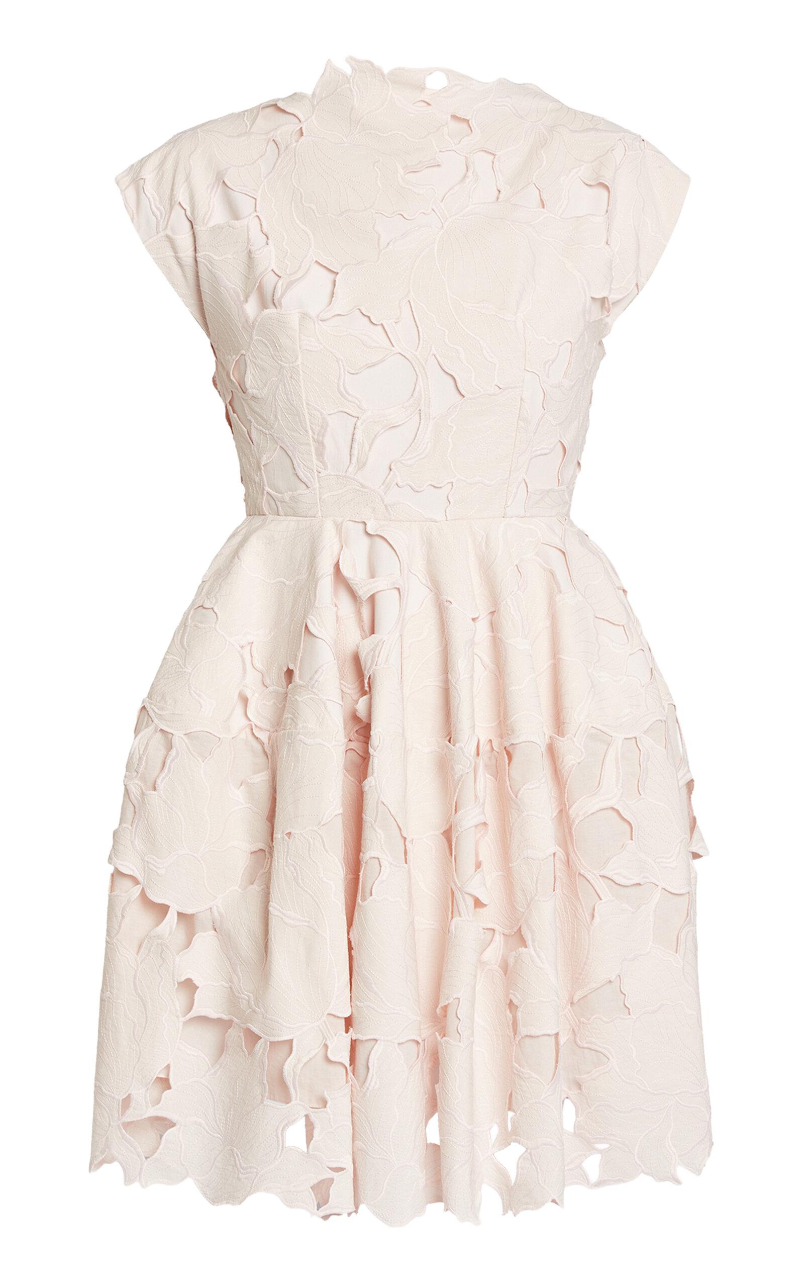 Erdem Cutout Cotton-Blend Mini Dress - Moda Operandi by ERDEM