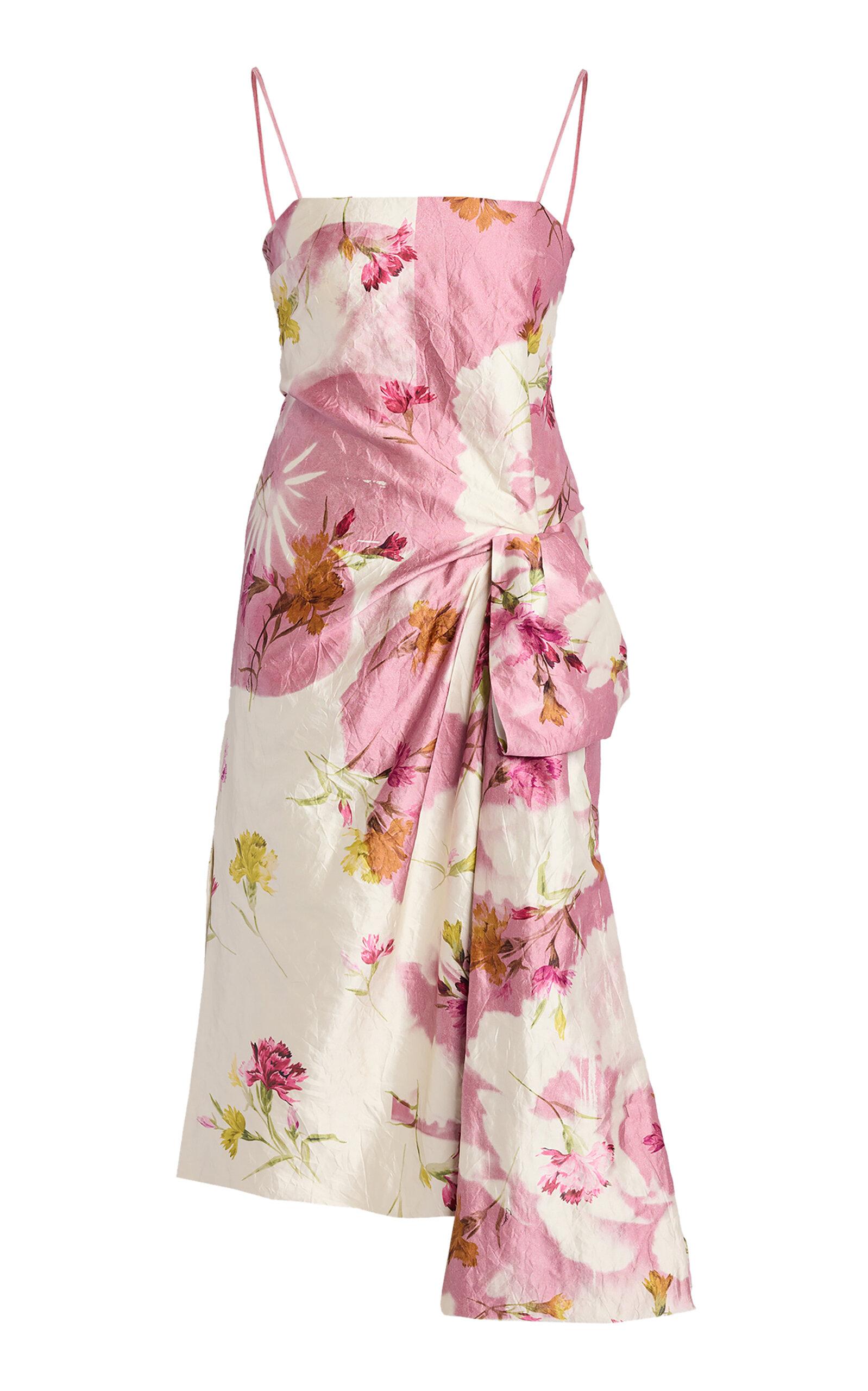 Erdem Draped-Bow Midi Dress - Moda Operandi by ERDEM
