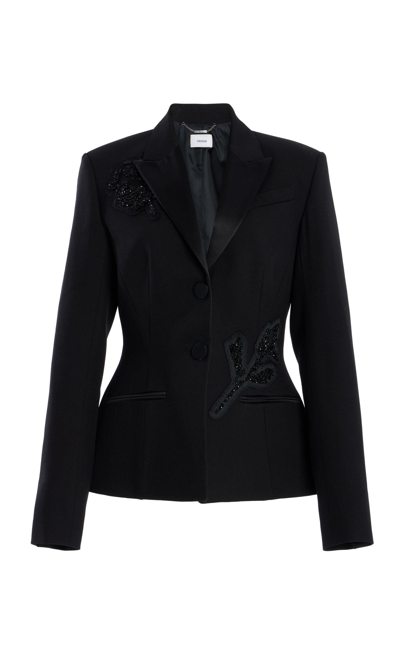 Erdem Embellished Wool Blazer - Moda Operandi by ERDEM