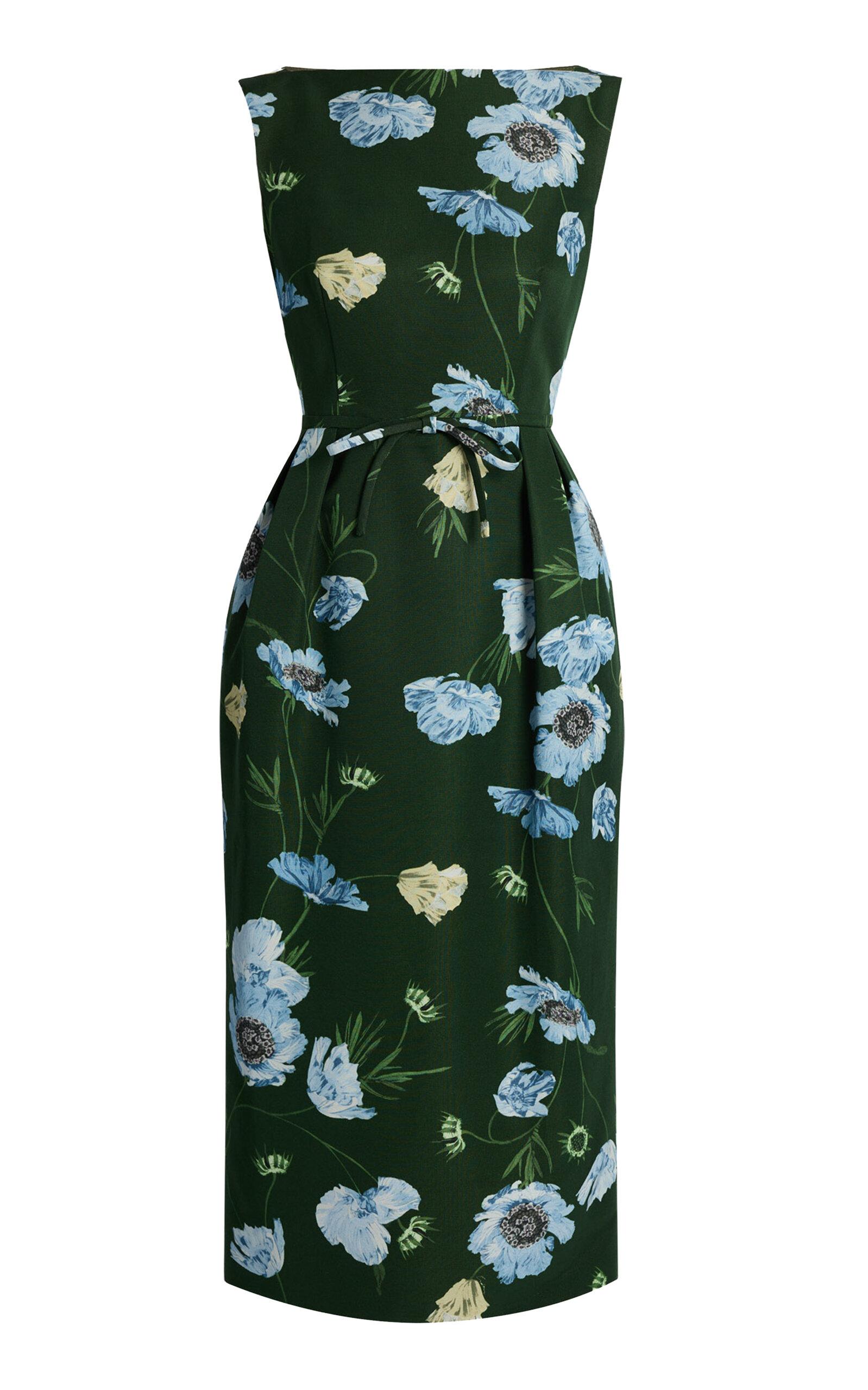 Erdem Floral Faille Cotton-Blend Midi Dress - Moda Operandi by ERDEM