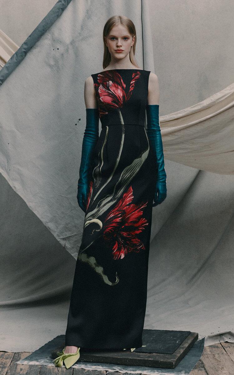 Erdem Floral Satin Gown - Moda Operandi by ERDEM