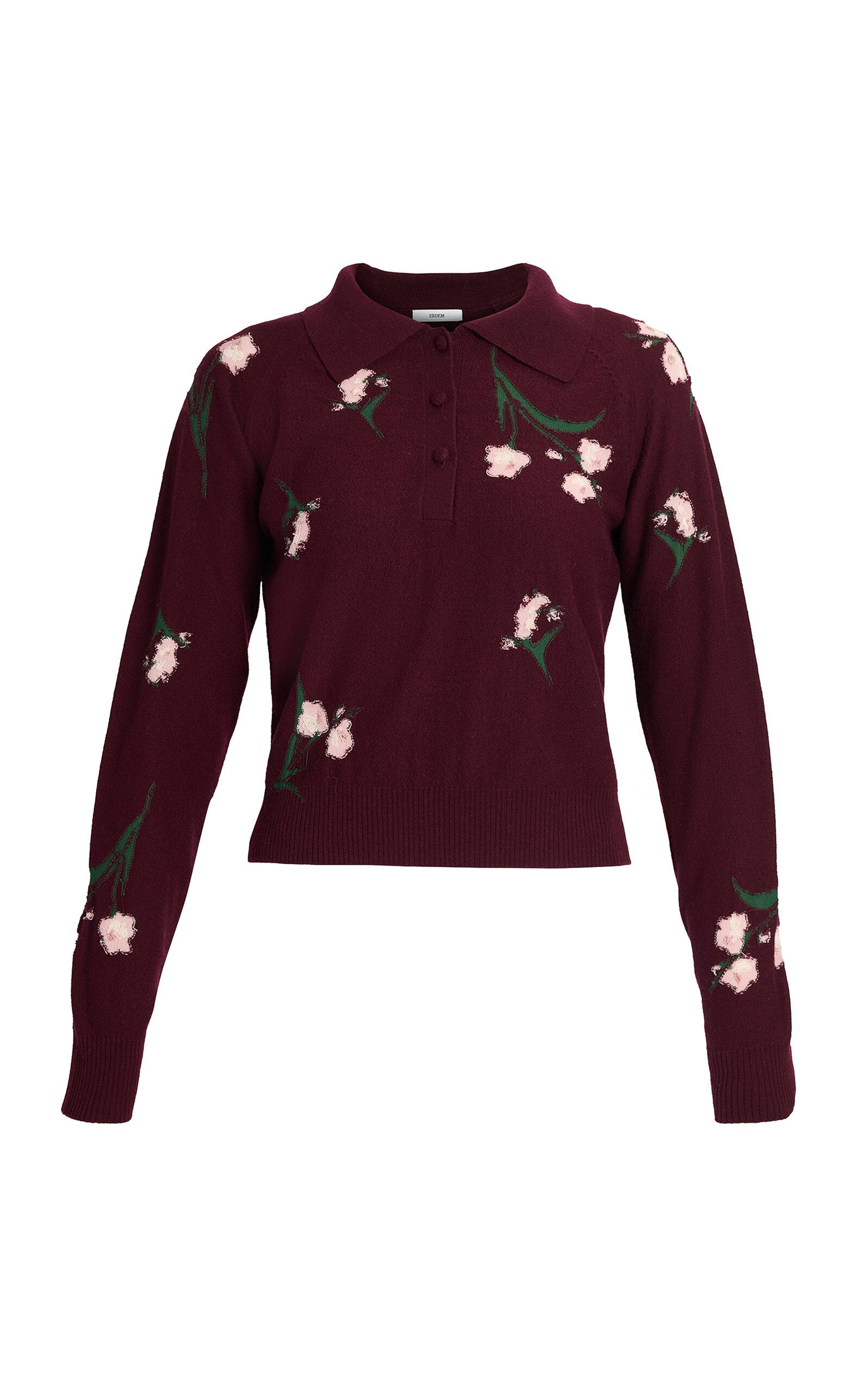 Erdem Merino Floral-Knit Wool-Blend Sweater - Moda Operandi by ERDEM