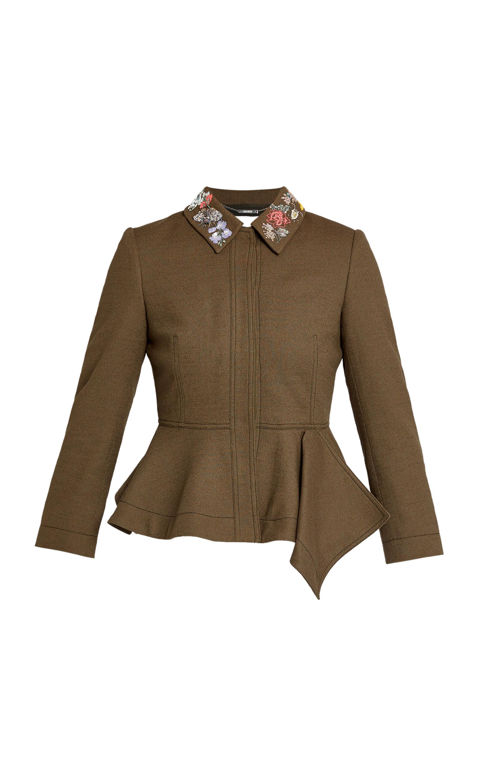 Erdem Peplum Wool Jacket - Moda Operandi by ERDEM
