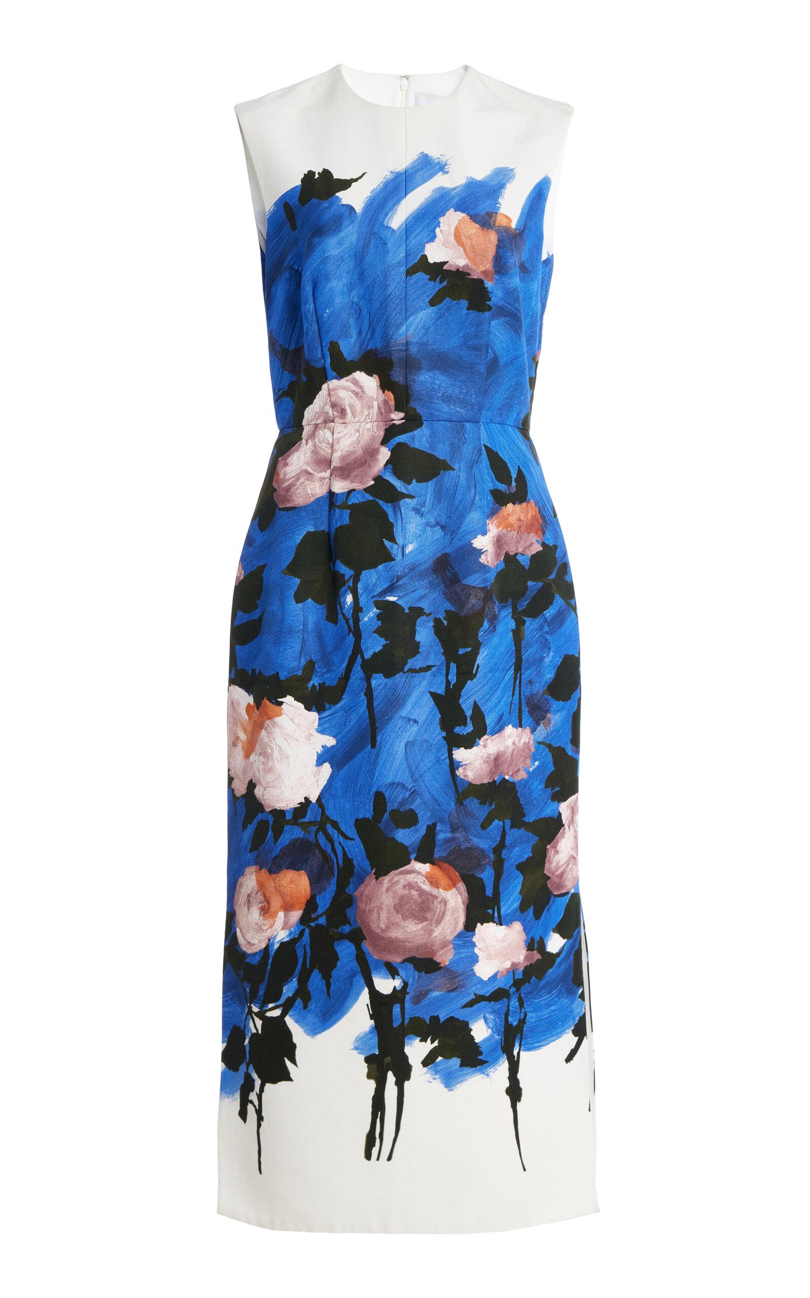 Erdem Printed Cotton-Blend Midi Dress - Moda Operandi by ERDEM