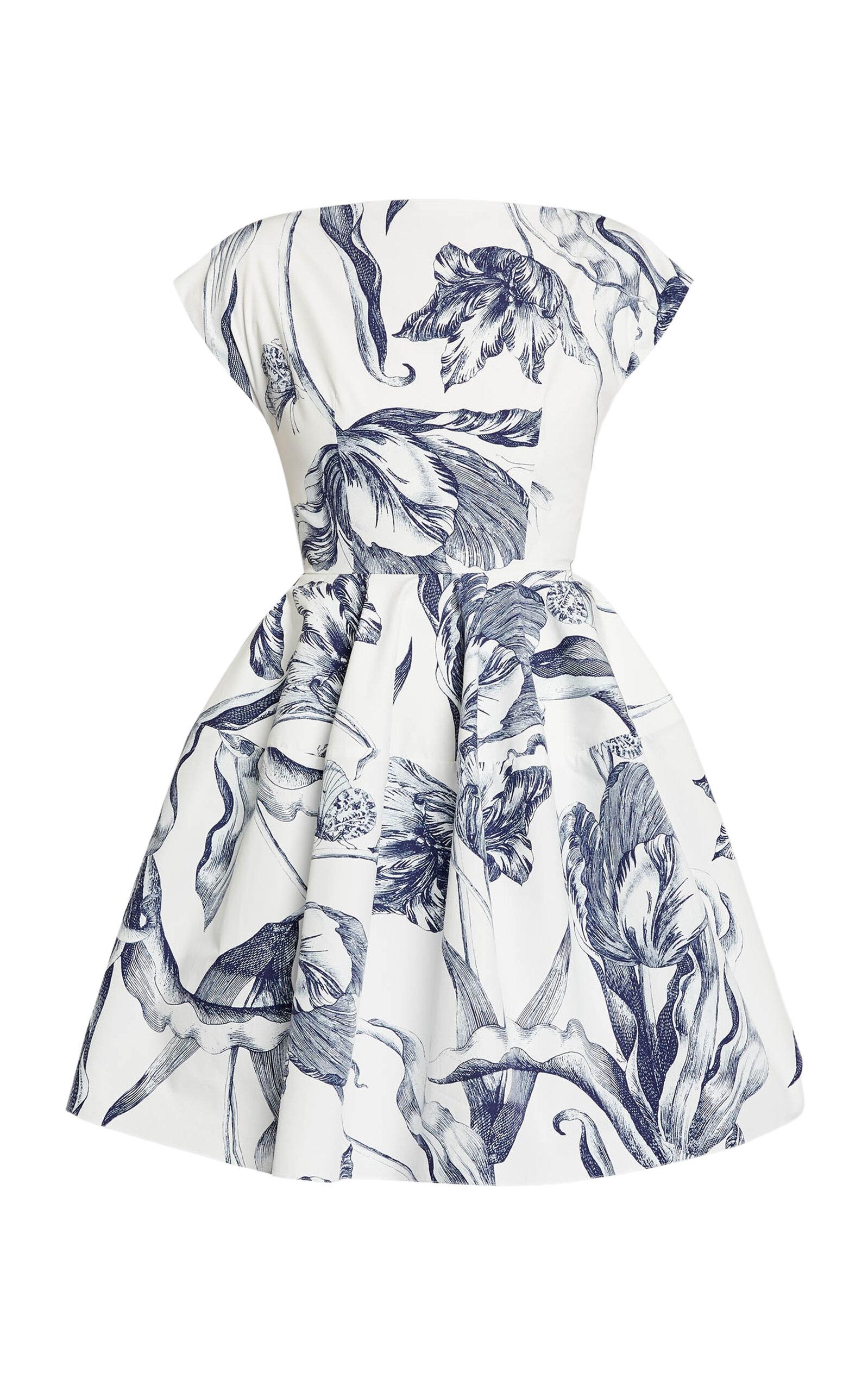 Erdem Printed Cotton Mini Dress - Moda Operandi by ERDEM