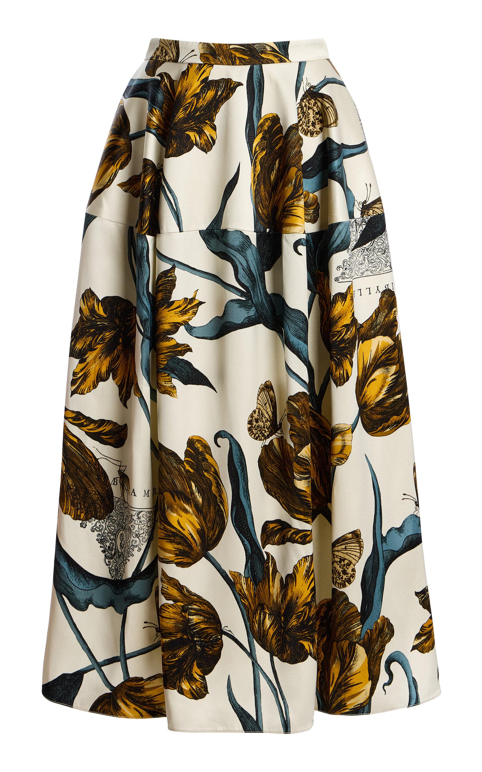 Erdem Printed Midi Skirt - Moda Operandi by ERDEM