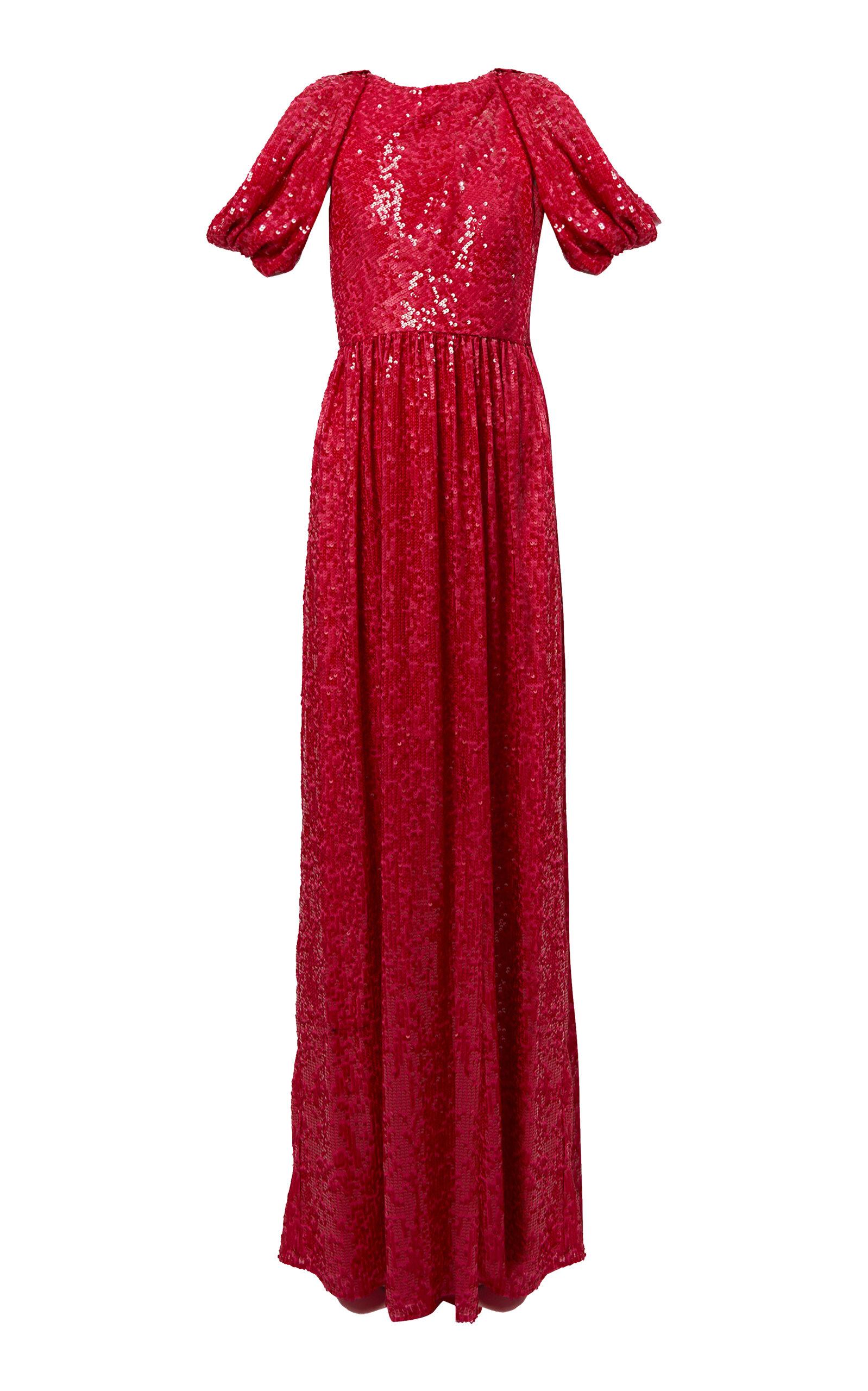 Erdem Shoulder Draped Sequined Gown - Moda Operandi by ERDEM