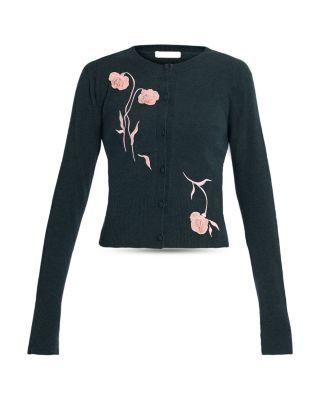 Fitted Cardigan Sweater by ERDEM